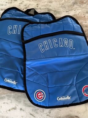 MLB Chicago Cubs Blue Reusable Small Backpack Bag Stadium Souvenir Set of 2